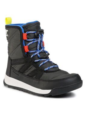 Sorel Women's Black Youth Whitney II Outdoor Ankle Winter Snow Boots Size 6
